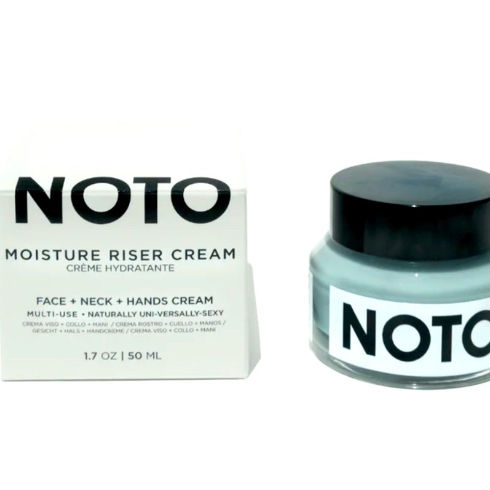 NWT • NOTO • Moisture Riser Cream • Face+Neck+Hands Cream • 1.7 oz | 50 ml.